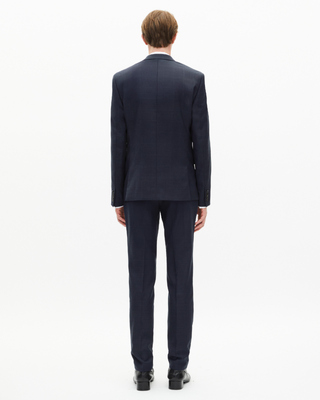 Navy wool suit jacket