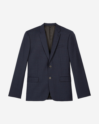 Navy wool suit jacket