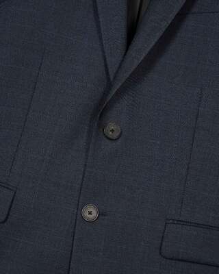 Navy wool suit jacket