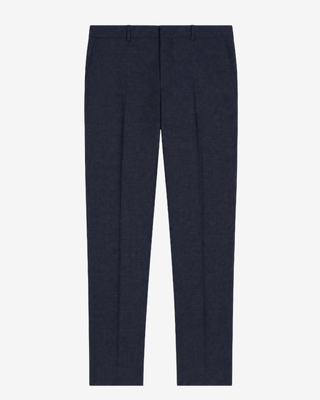 Slim-fit suit pants in navy wool