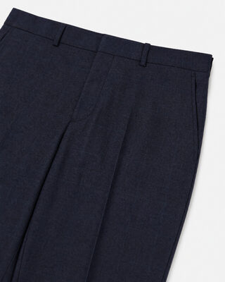 Slim-fit suit pants in navy wool