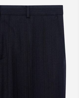 Slim-fit suit pants in navy wool
