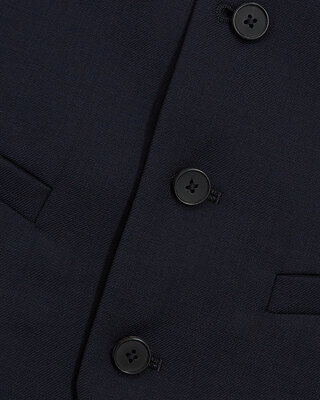 Navy blue wool suit vest