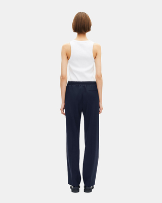 Black wool pants