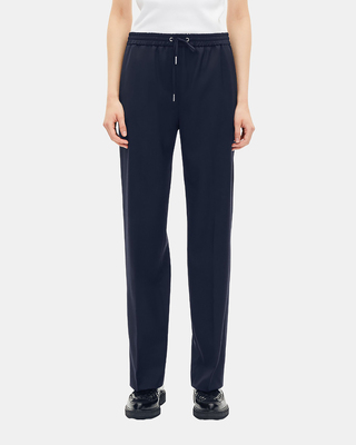 Black wool pants