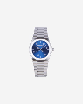 Watch with silver stars and blue dial
