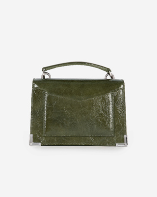 Emily small bag in green leather