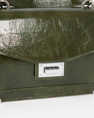 Emily small bag in green leather