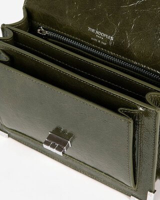 Emily small bag in green leather