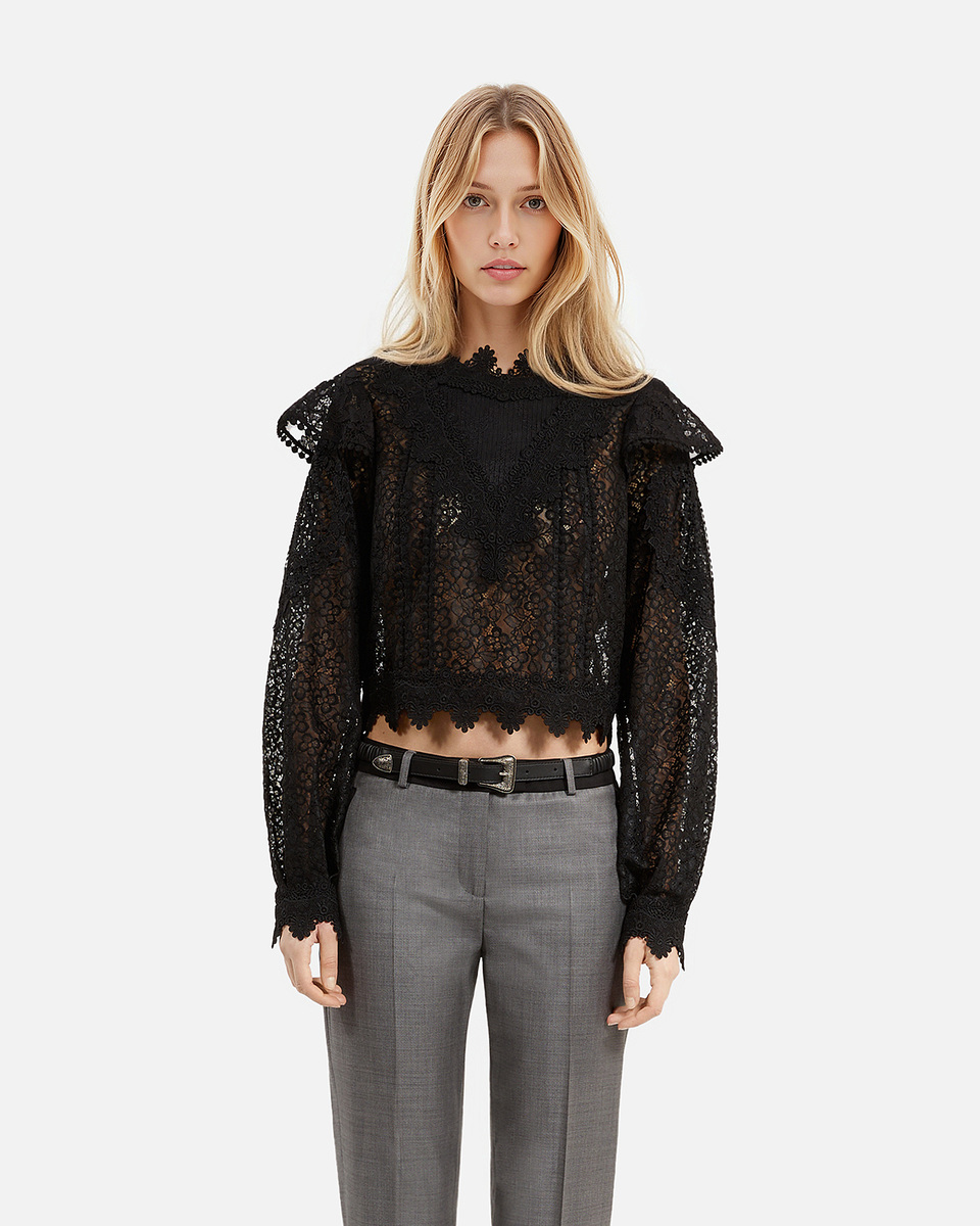 Black ruched leather thin belt