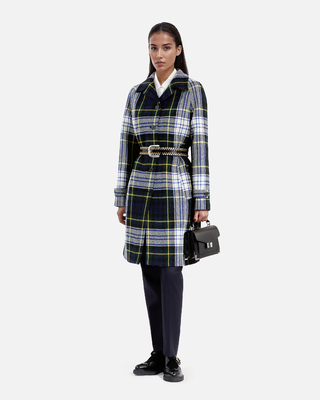 Black leather belt with studs