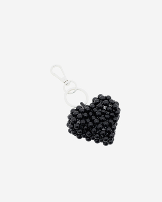 Black heart bag jewel