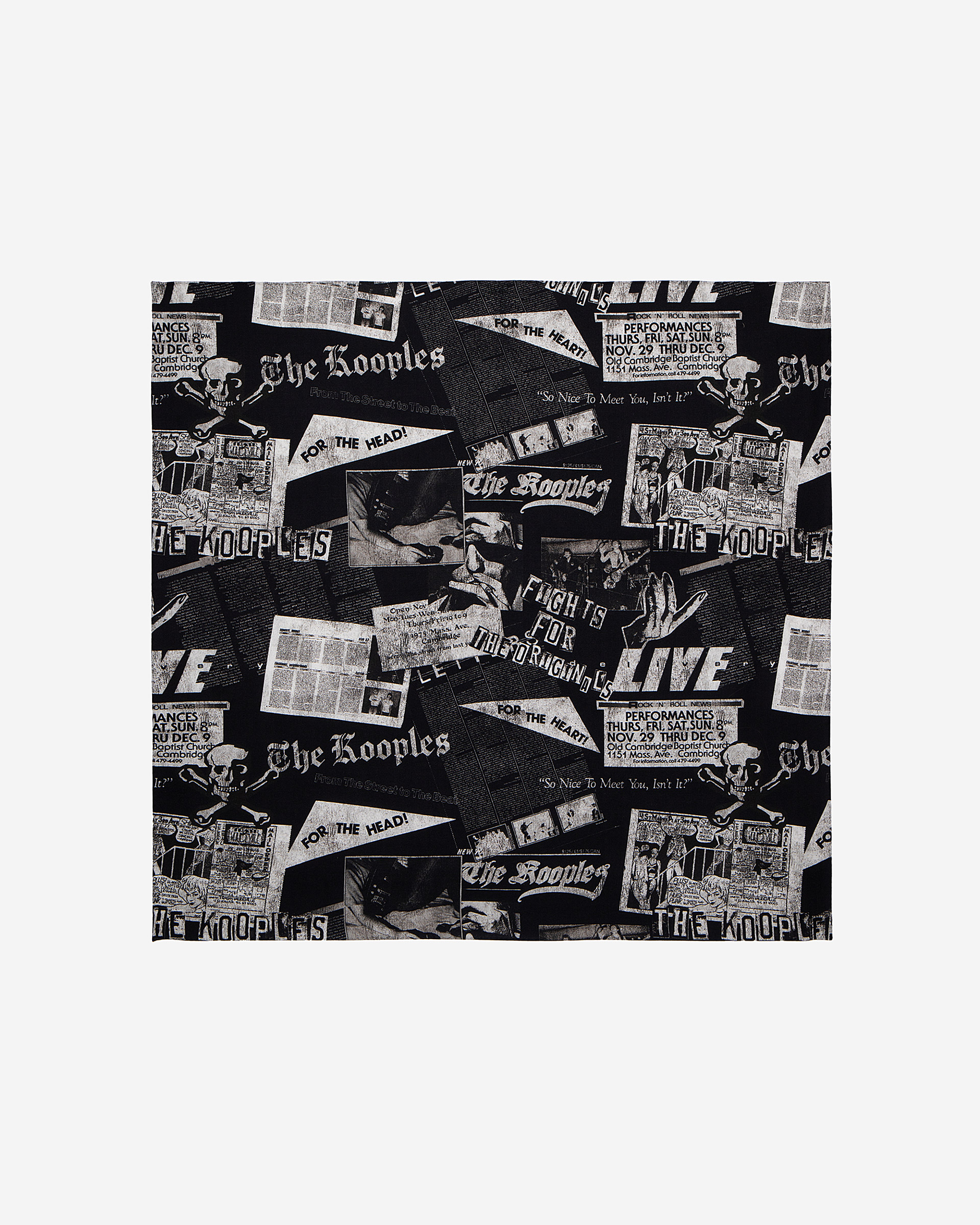 Printed wool and silk scarf