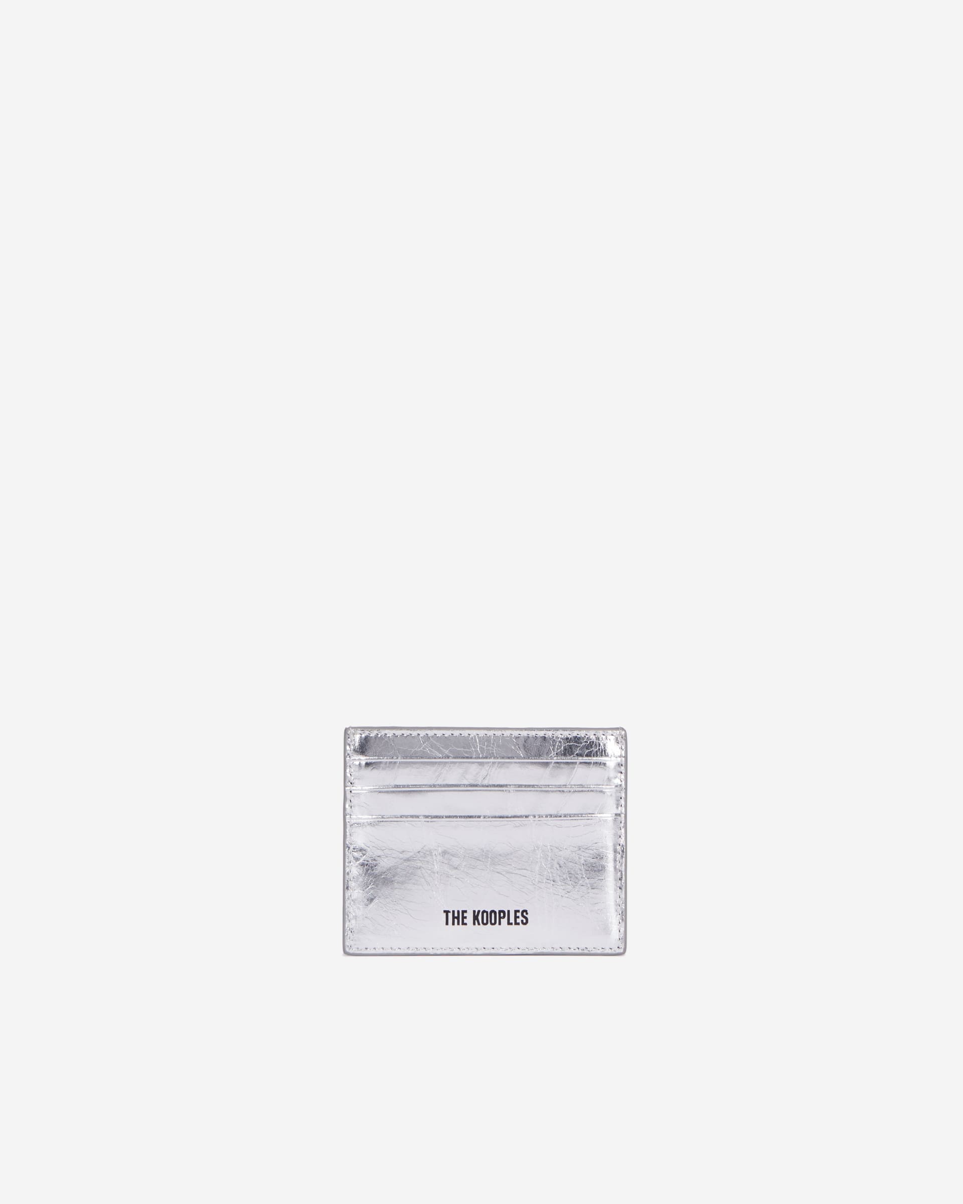 Blason silver leather card case