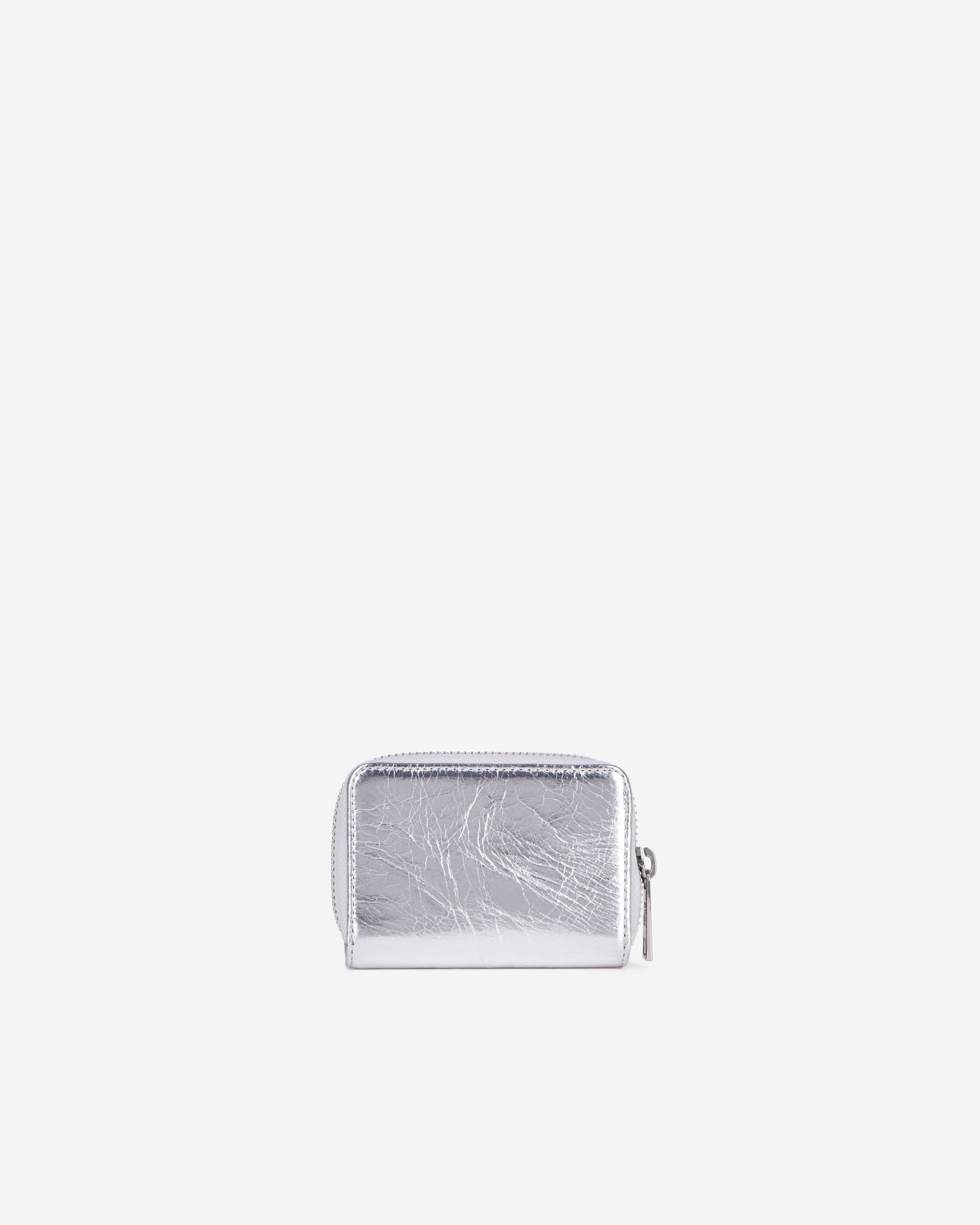 Blason silver leather coin purse
