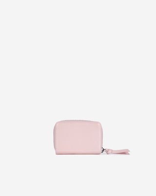 Amelia pink leather coin purse