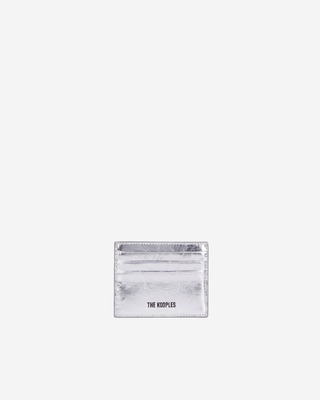 Blason silver leather card case