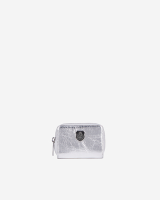 Blason silver leather coin purse