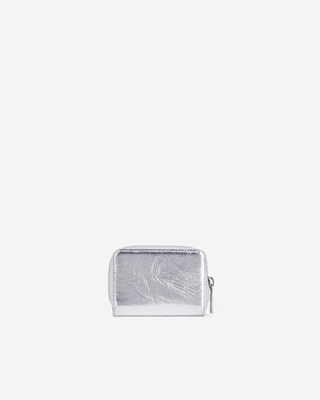 Blason silver leather coin purse