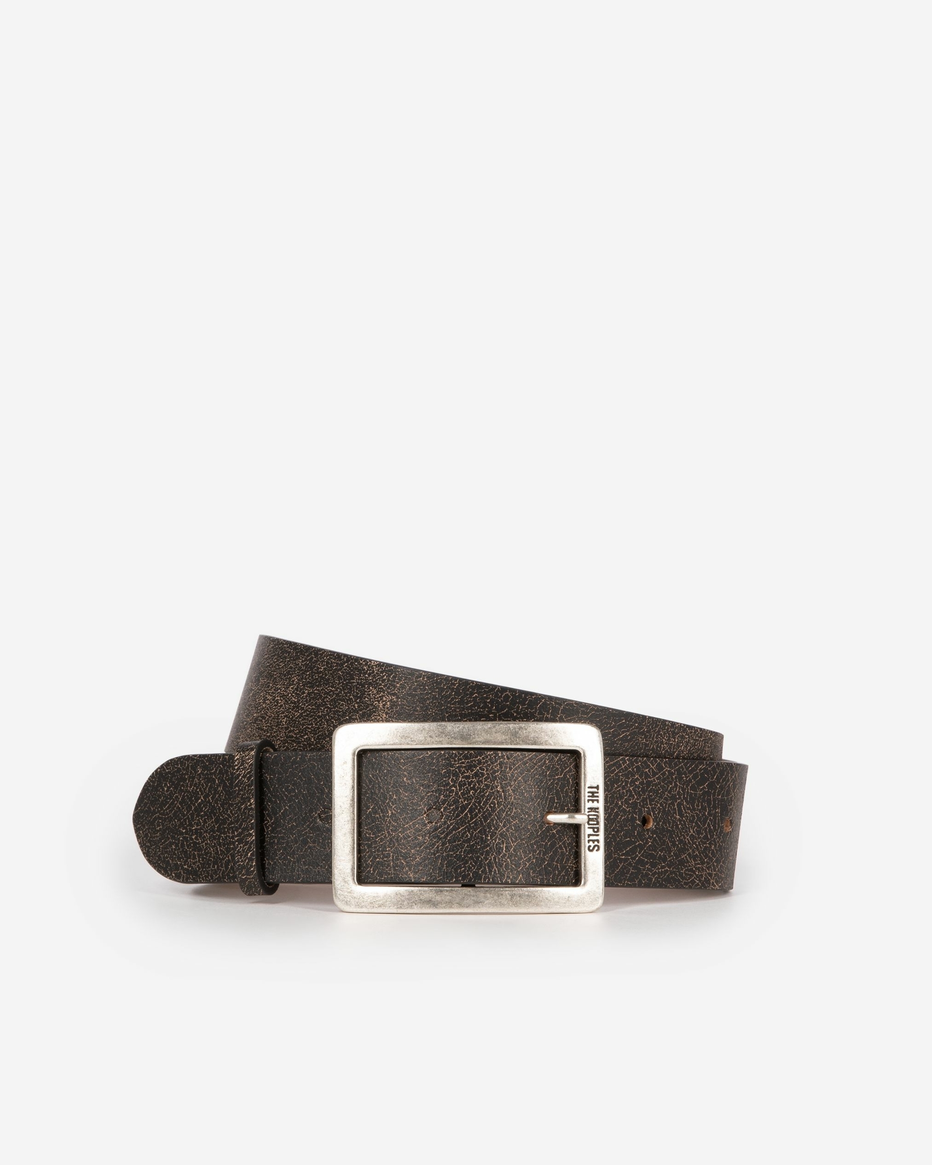 Brown leather belt