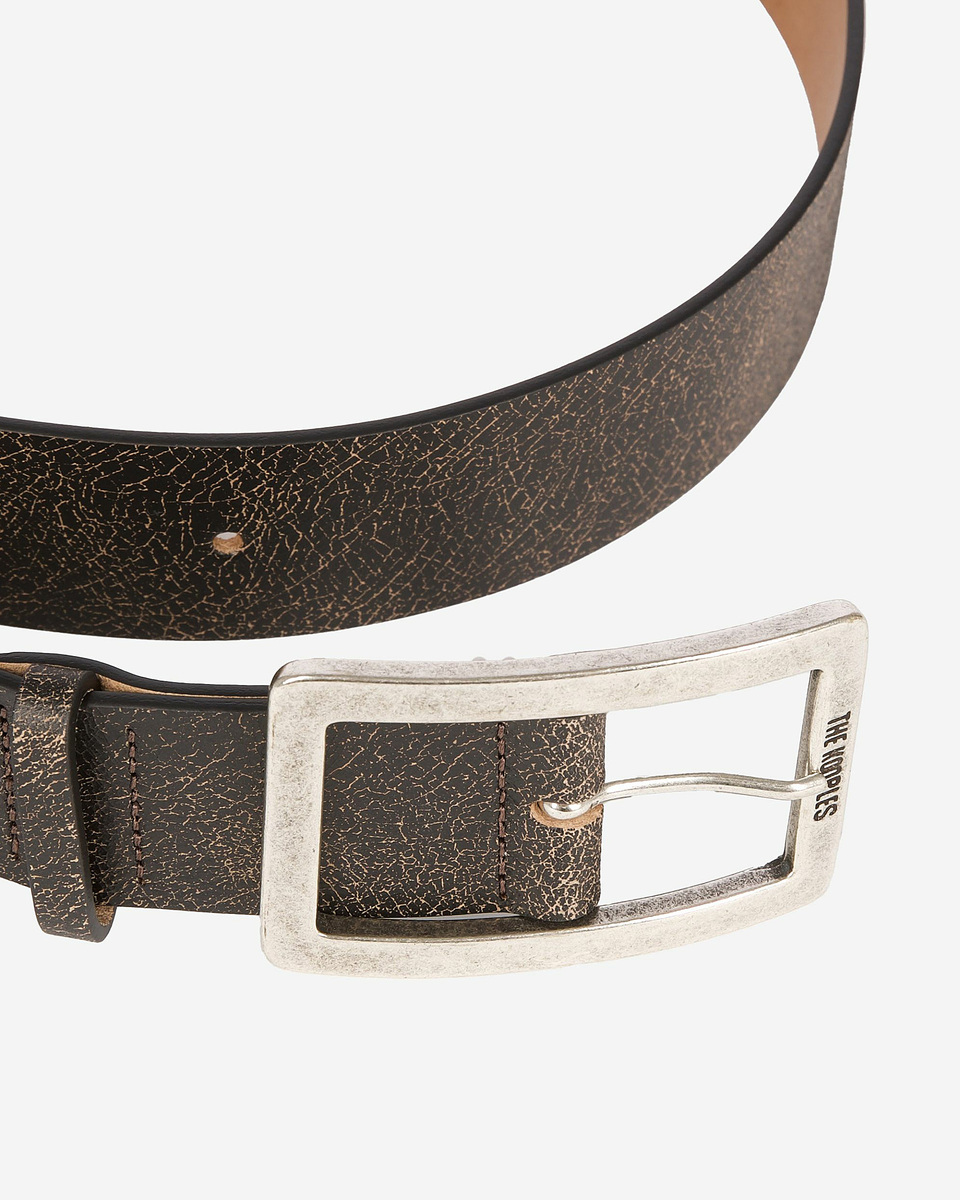 Brown leather belt