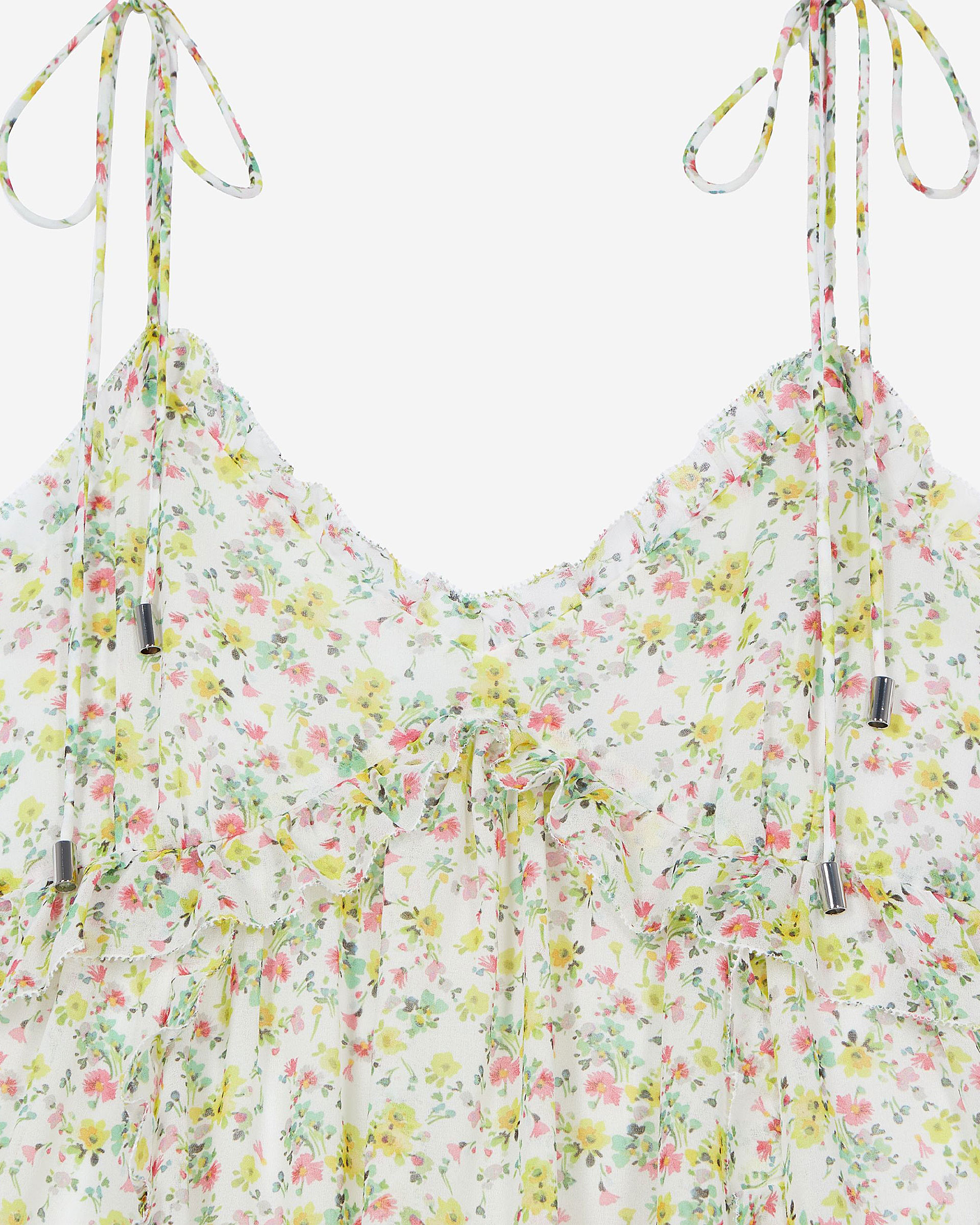 Floral print short dress
