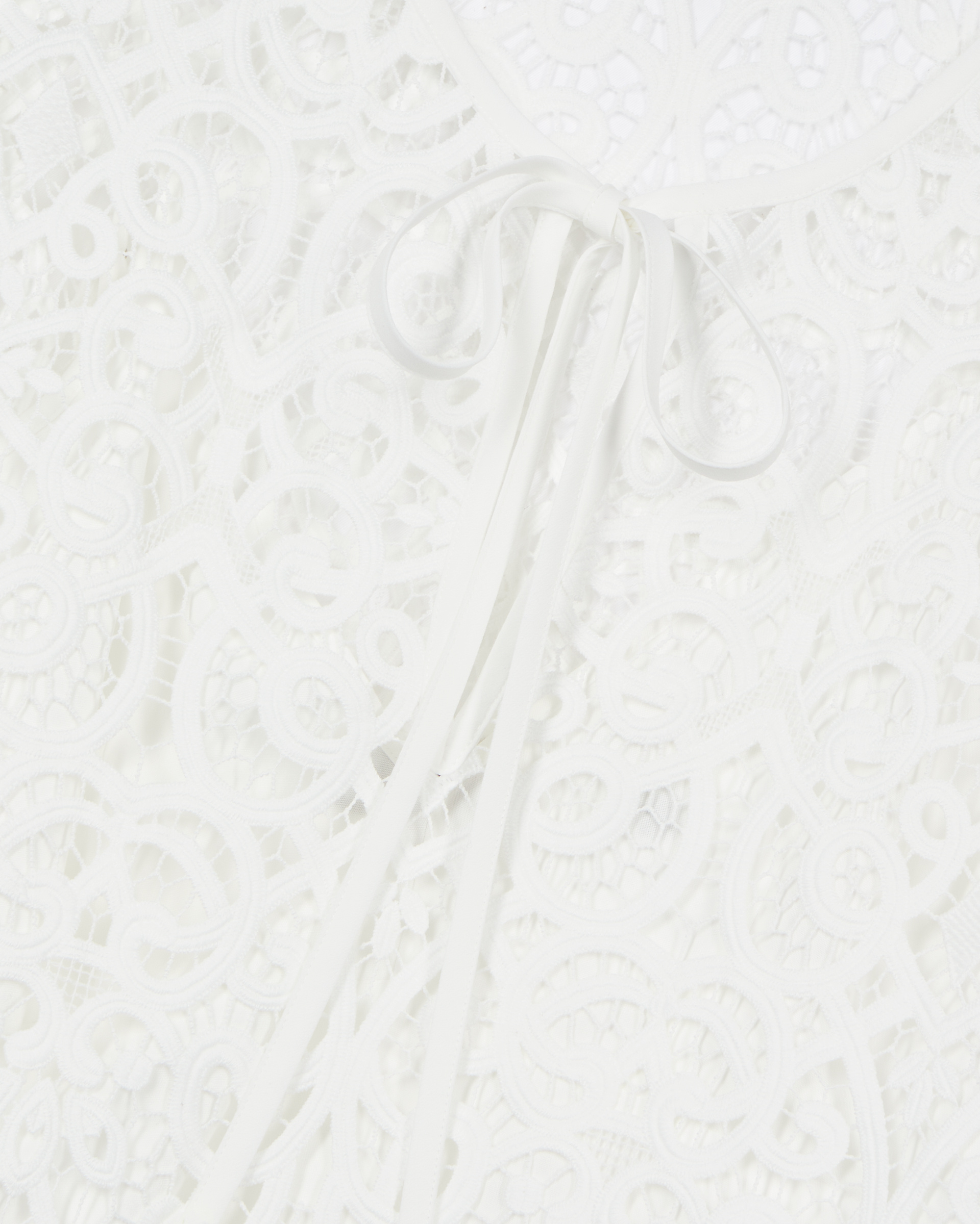Short white lace dress