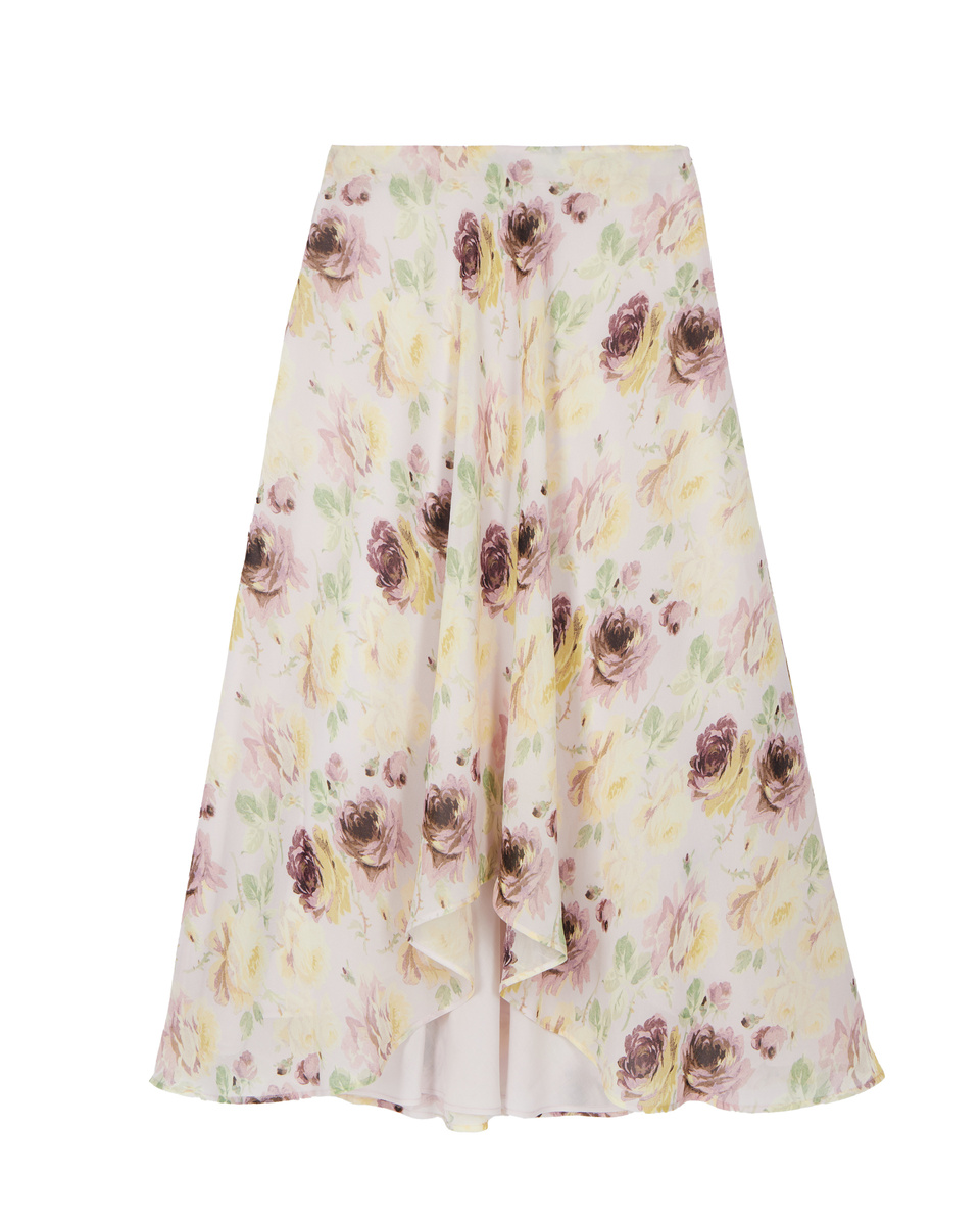 Floral print long skirt