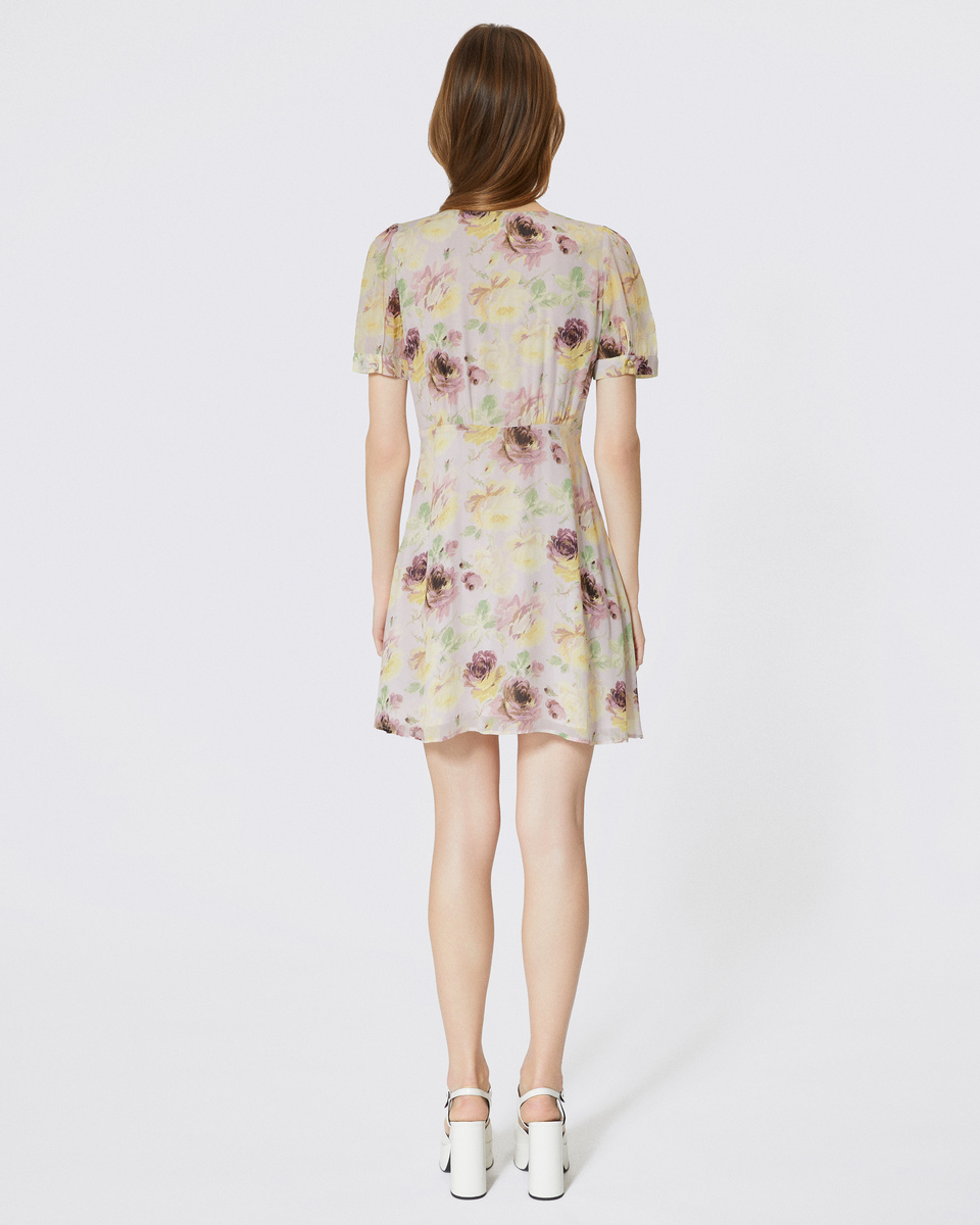 Floral print short dress