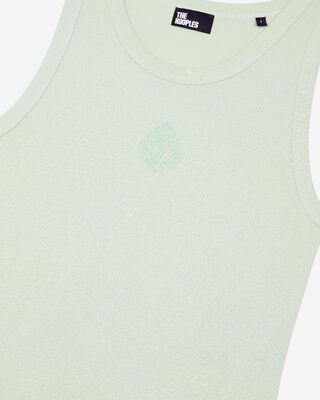 Cotton tank top with green coat of arms