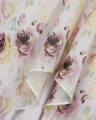 Floral print long skirt
