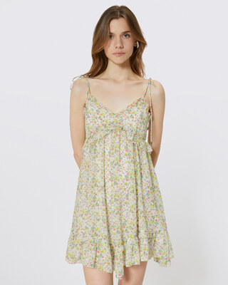Floral print short dress