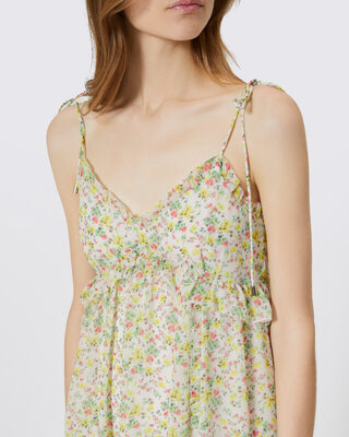 Floral print short dress