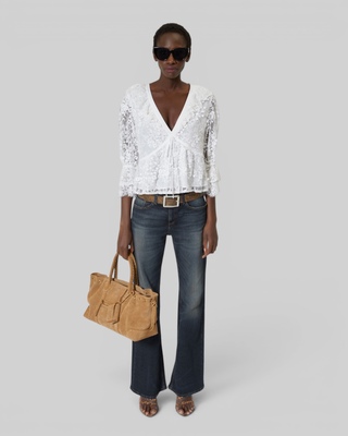 Ecru lace top