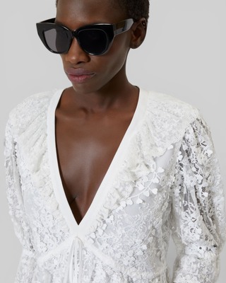 Ecru lace top