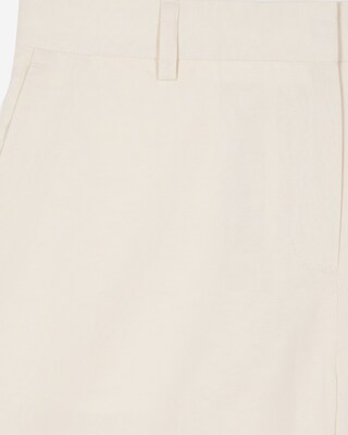 Bermuda shorts in ecru linen and cotton