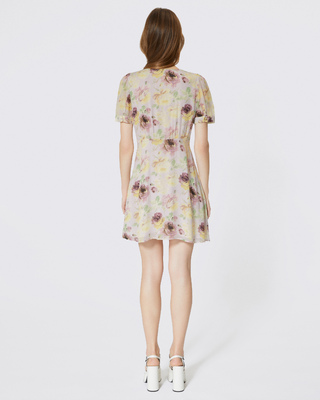 Floral print short dress