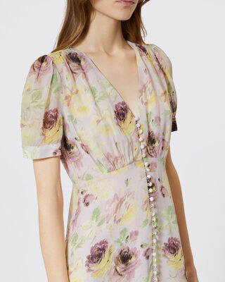 Floral print short dress