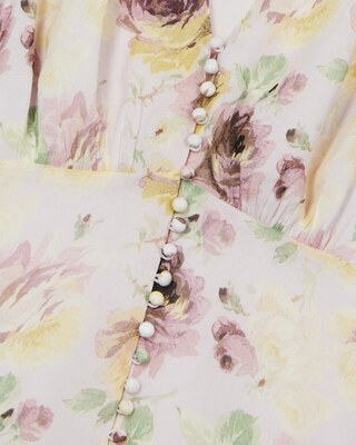 Floral print short dress