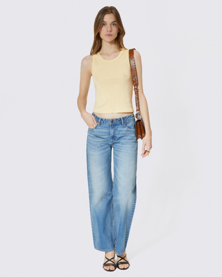 Cotton tank top with yellow coat of arms