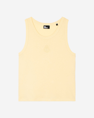 Cotton tank top with yellow coat of arms