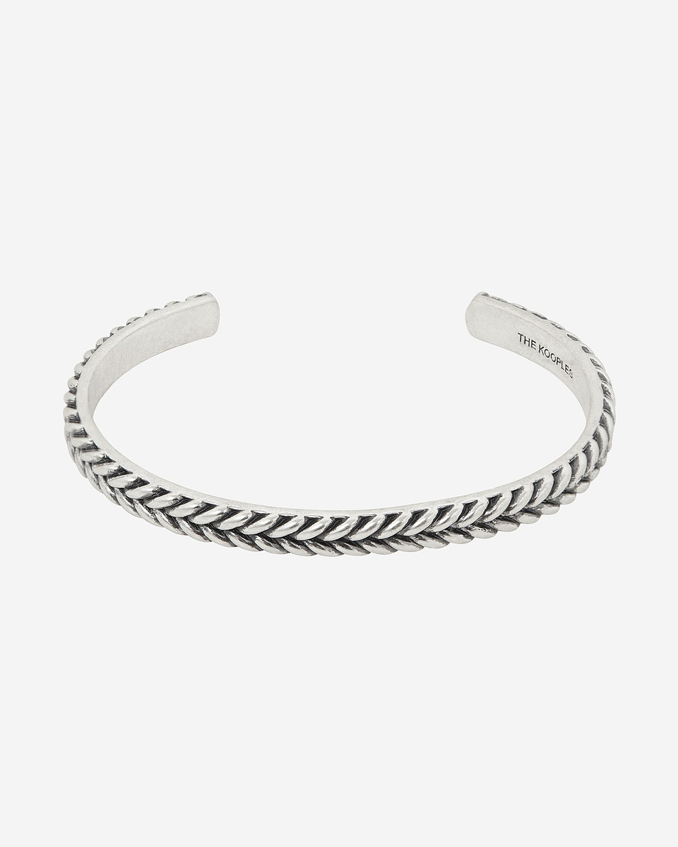 Silver bangle bracelet