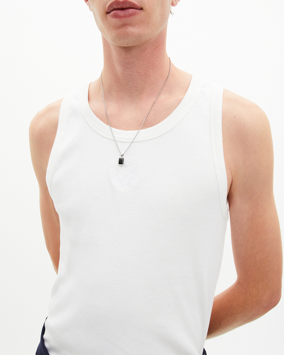 Necklace with silver pendant