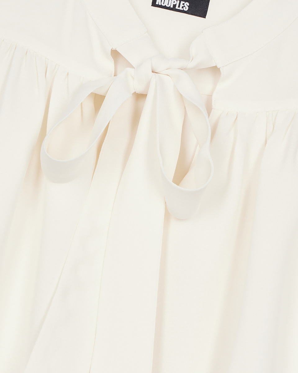 Ecru top with shirring