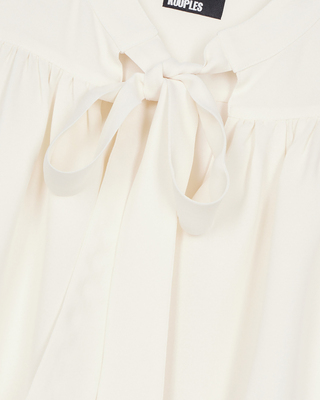 Ecru top with shirring