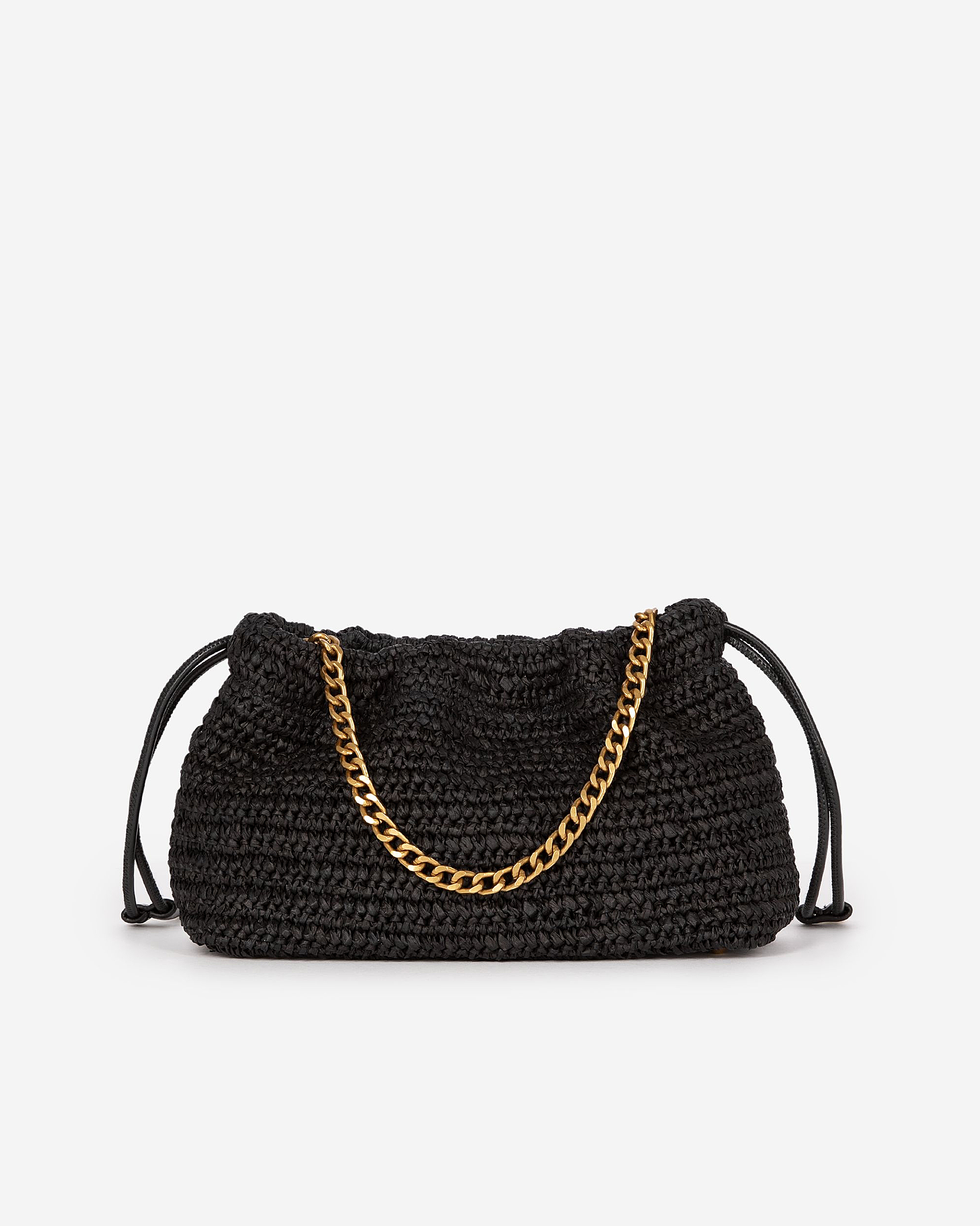 Taylor bag in black raffia