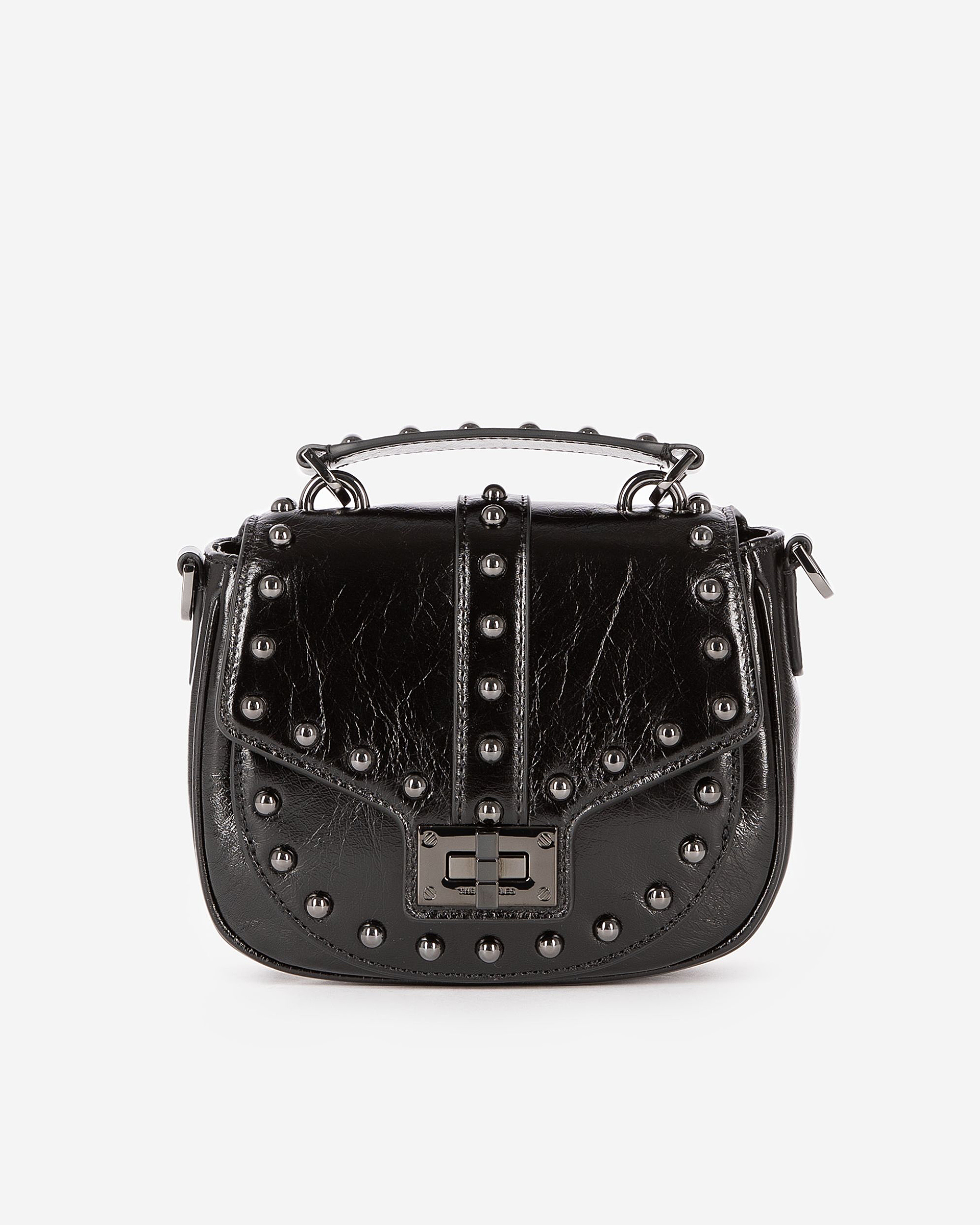 Emily rounded bag with black studs