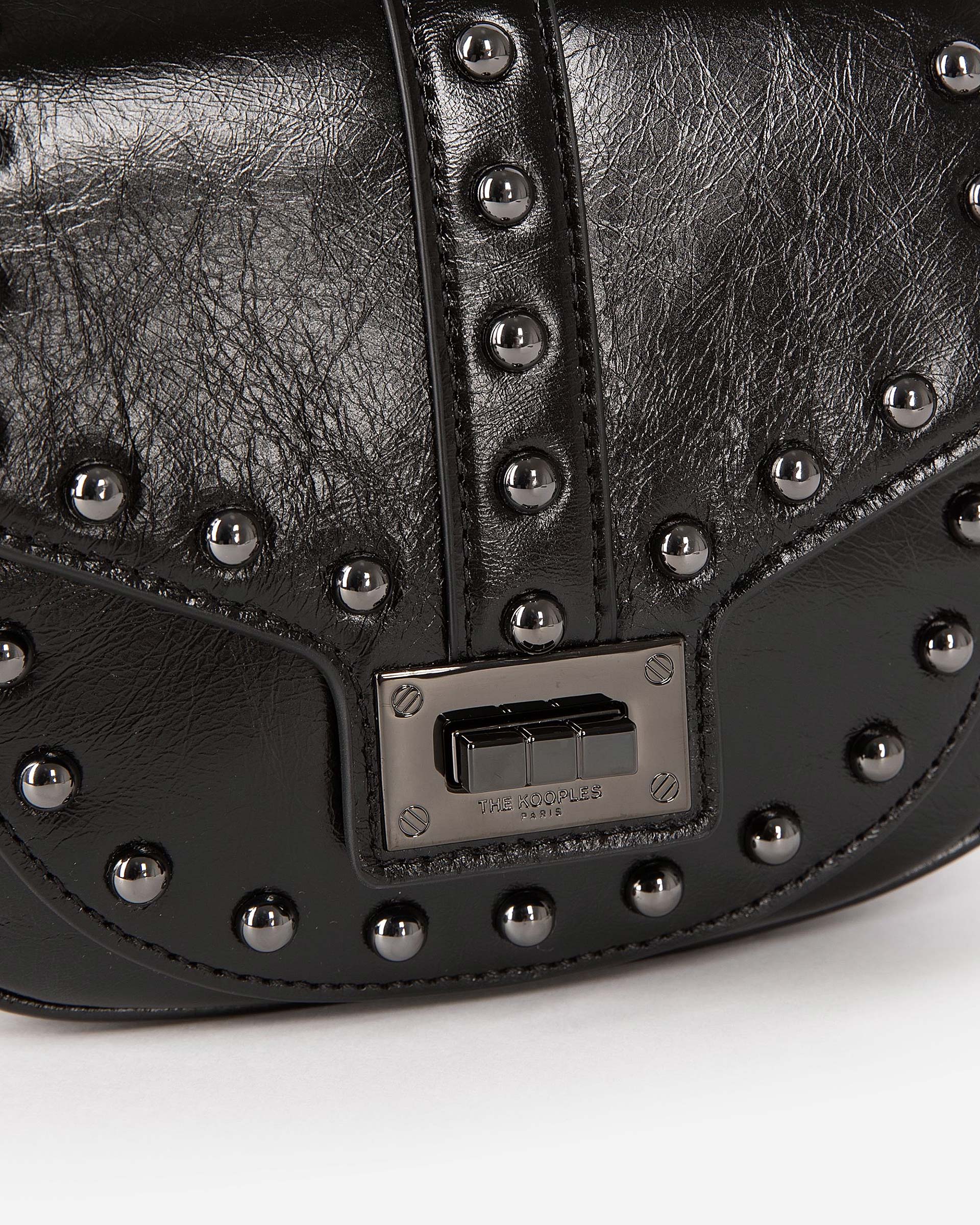Emily rounded bag with black studs