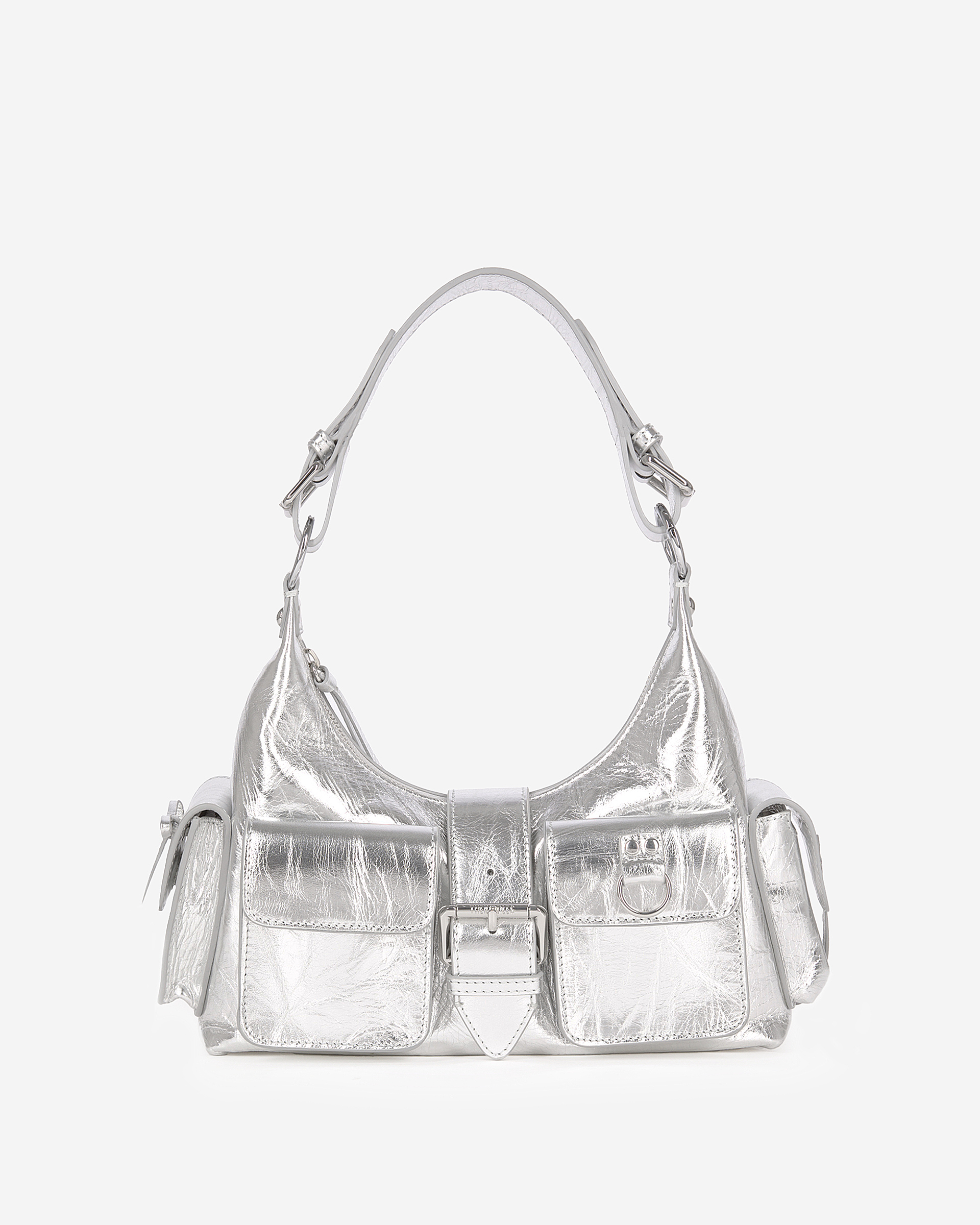 Amelia bag in silver leather