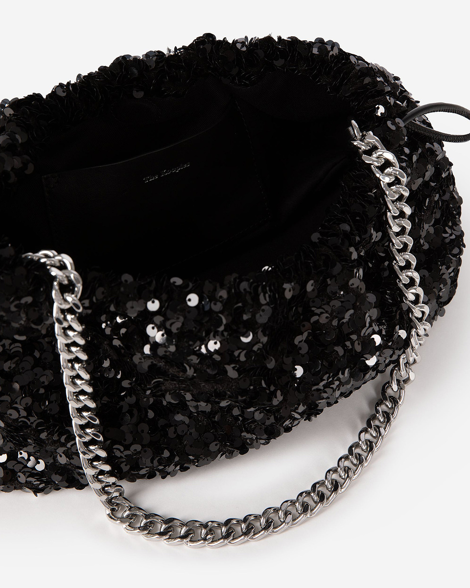 Taylor black sequin bag